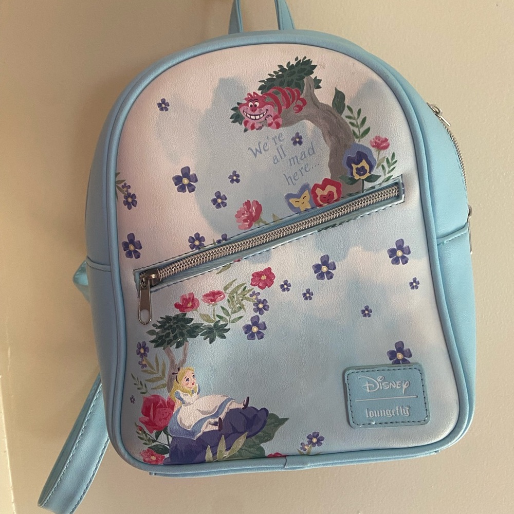 Alice in Wonderland Loungefly Light Blue Women's Backpack
